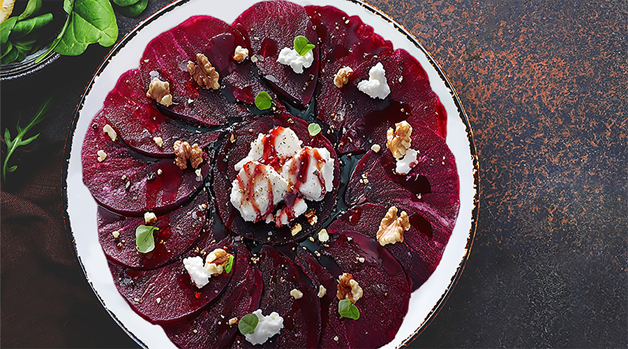 Carpaccio de remolacha